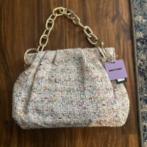 Multicolor Tweed Chain-Handle Women’s Bag